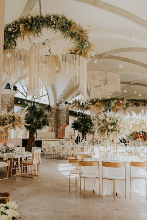 An image of floral décor in a wedding