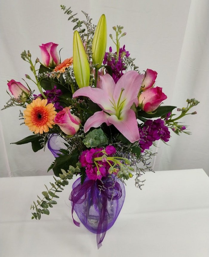 Beauty in a vase, beautiful flowers in a vase.