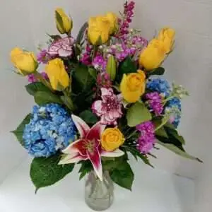 Yellow roses and more.