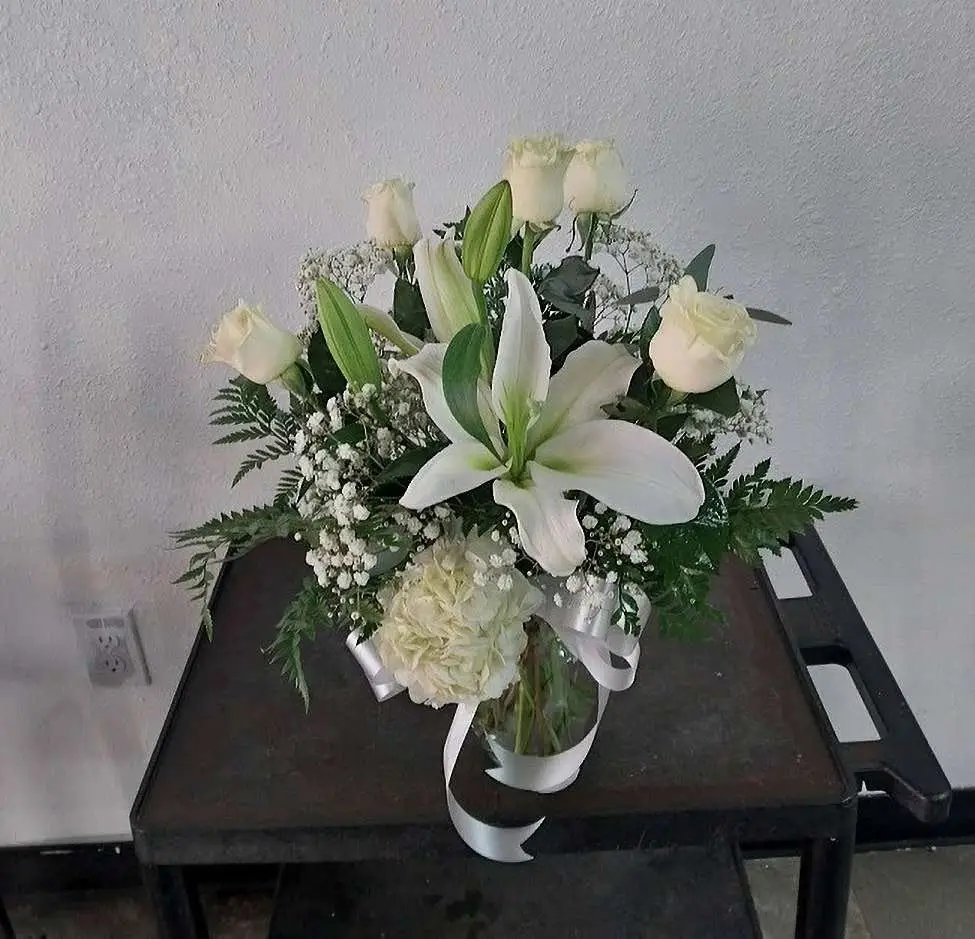 White pure love flowers