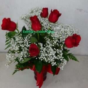 Six Red Roses