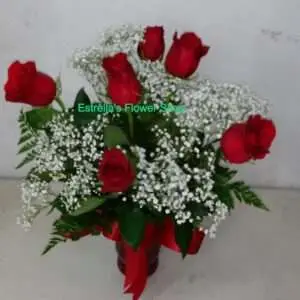 Six Red Roses