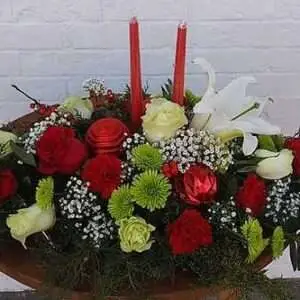 Christmas flowers and love