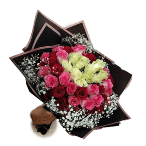 Fifty Roses Mix Colors