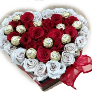 Chocolates and roses in my heart