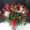 24 Roses in a vase. Long stem premium roses - Image 2