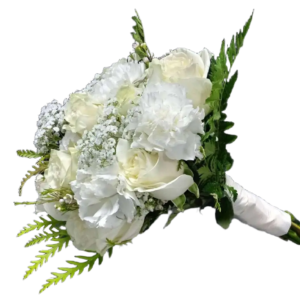 Pure love wedding bouquet, white wedding bouquet.