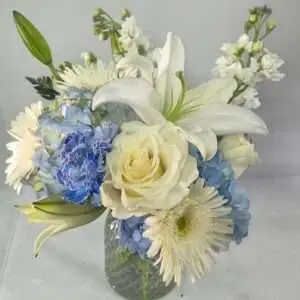 White and blue Hanukkah