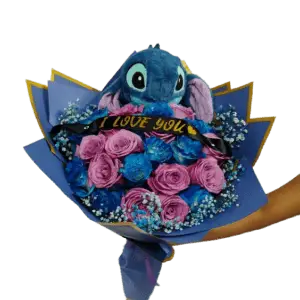 Stitch and flowers